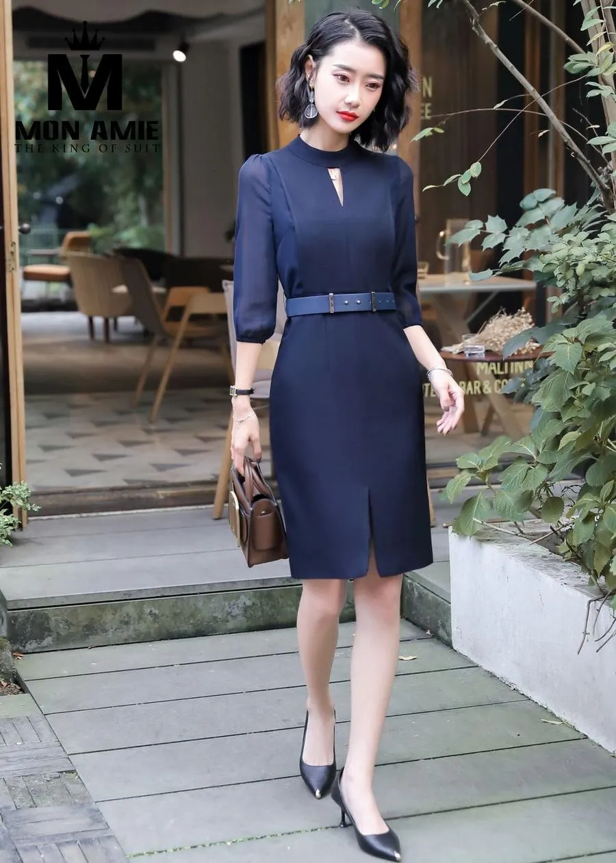 May Đồng Phục Đầm Công Sở pn1678 — 1/5