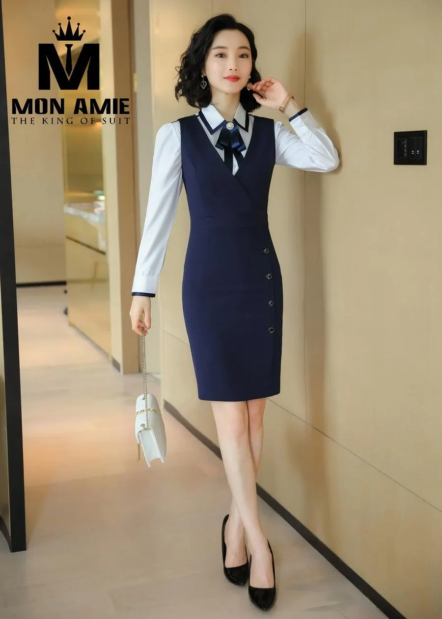 May Đồng Phục Đầm Công Sở pn1786 — 1/5