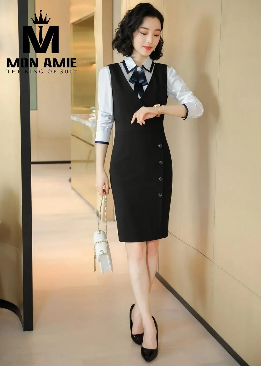 May Đồng Phục Đầm Công Sở pn1787 — 1/5