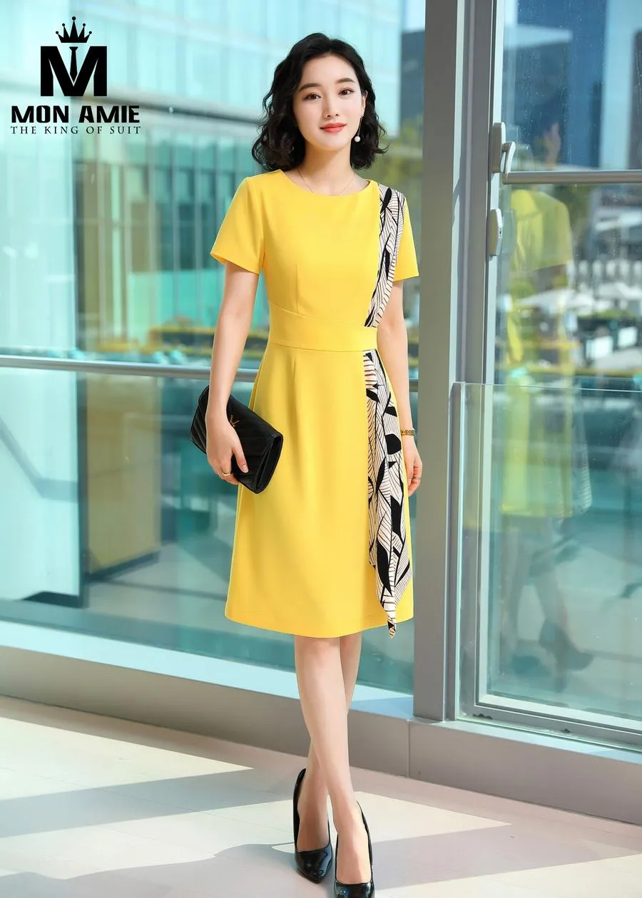 May Đồng Phục Đầm Công Sở pn1854 — 1/5