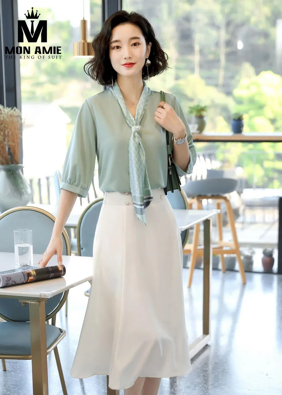 May Đồng Phục Đầm Công Sở pn1863 — 1/5