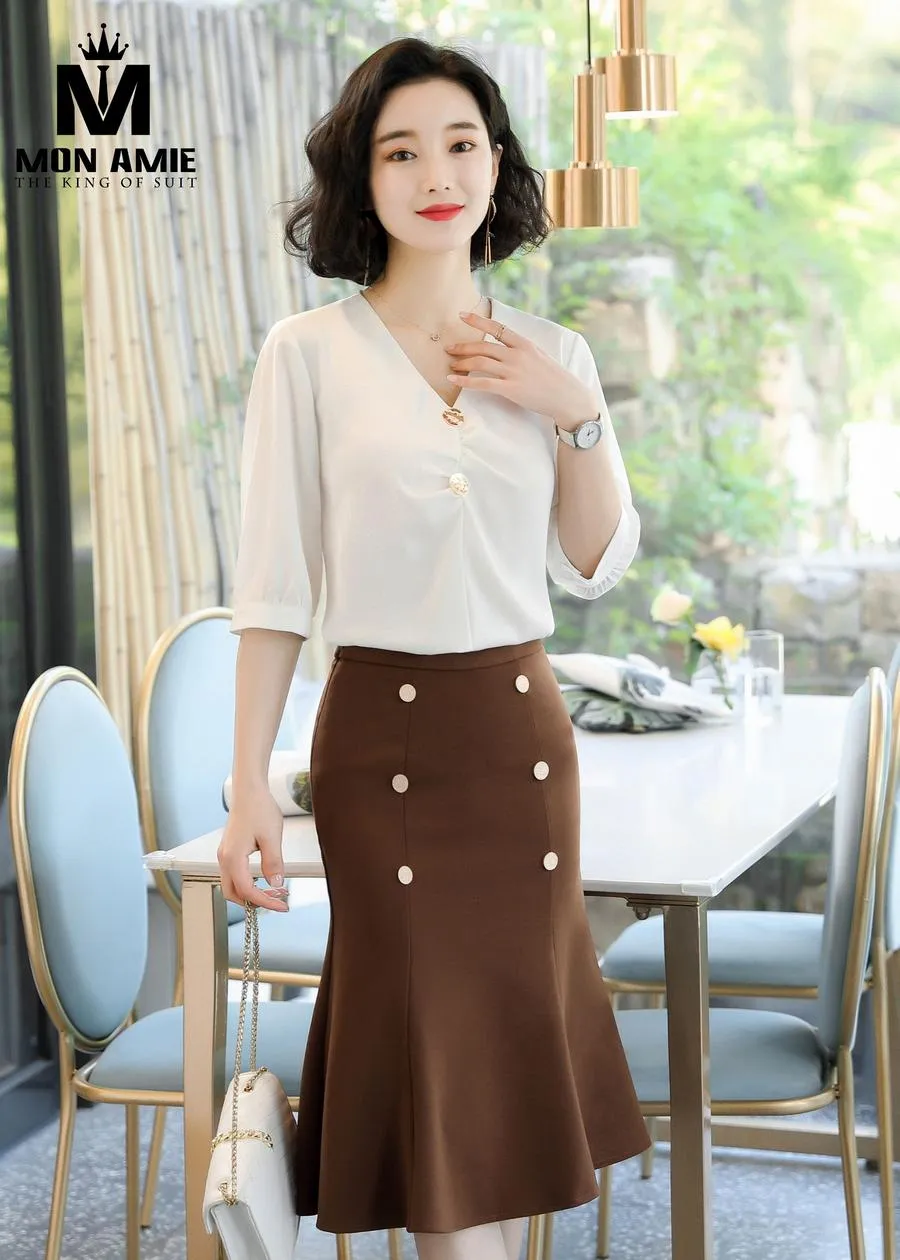 May Đồng Phục Đầm Công Sở pn1869 — 1/5