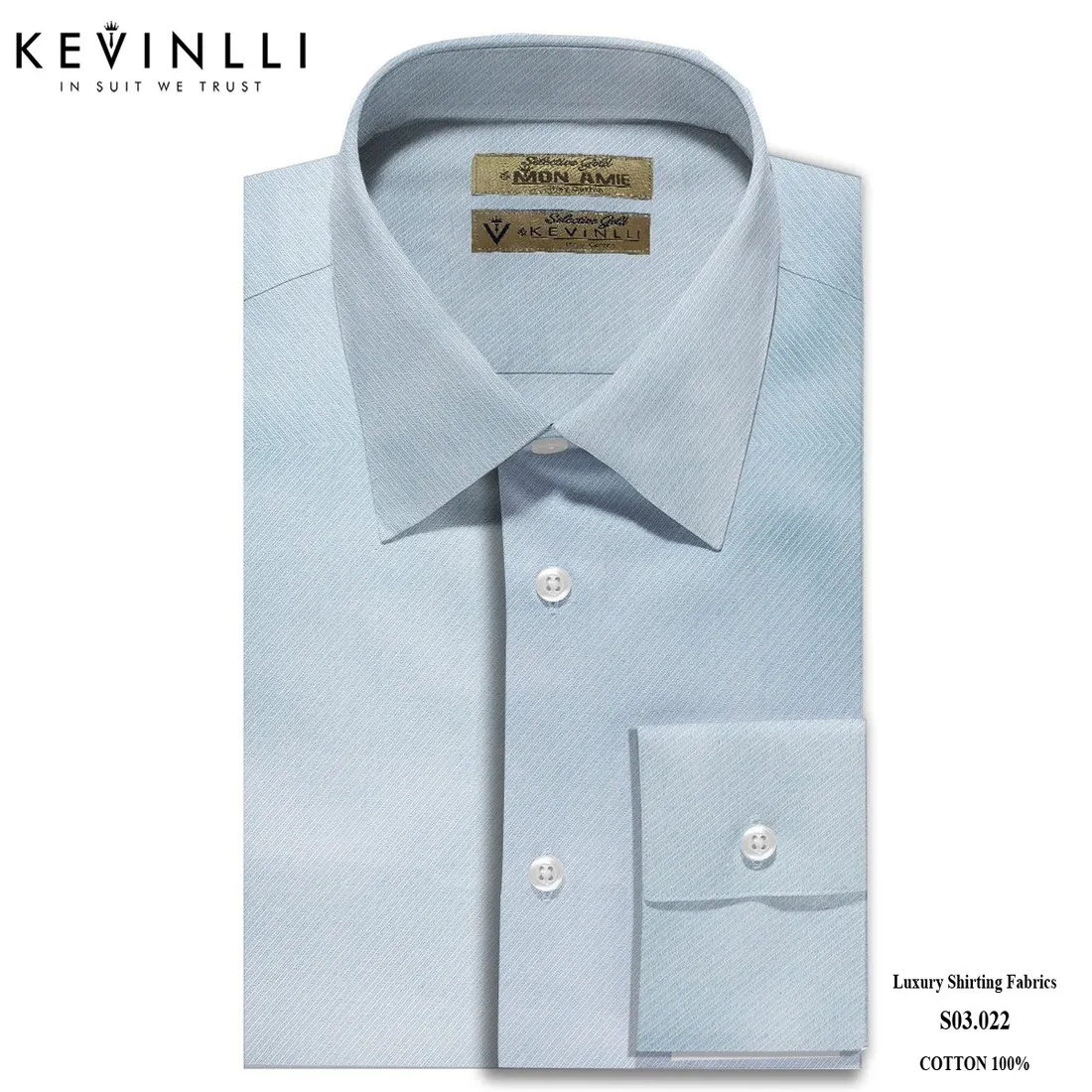Sơ mi nam S03 · 100% cotton — 1/1