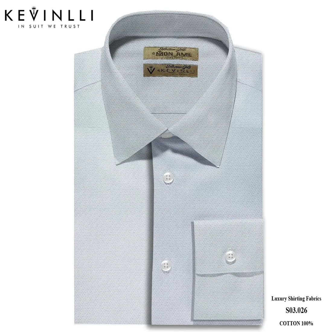 Sơ mi nam S03 · 100% cotton — 1/1