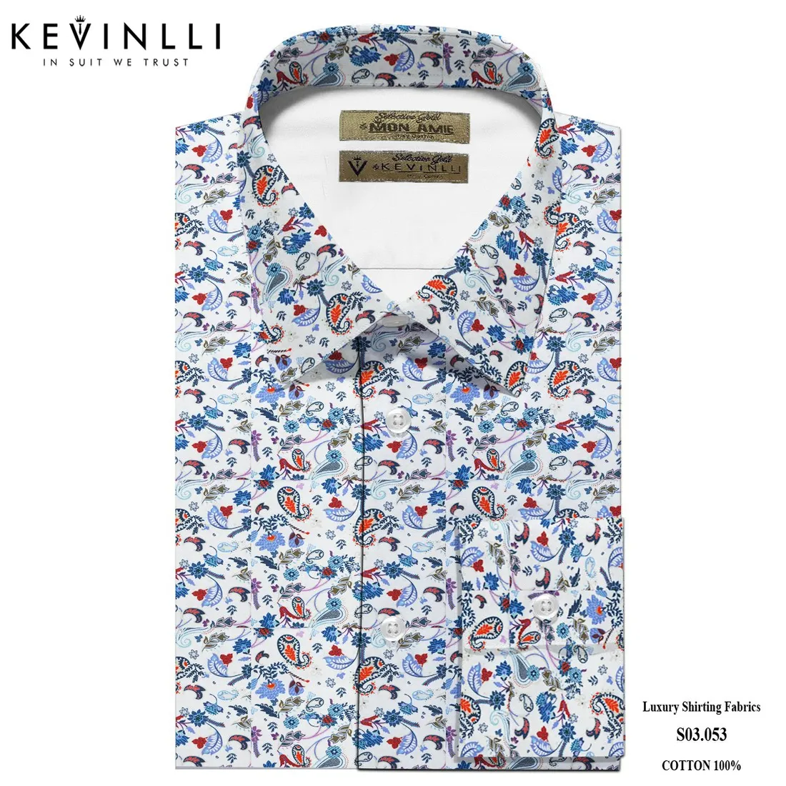Sơ mi nam S03 · 100% cotton — 1/1