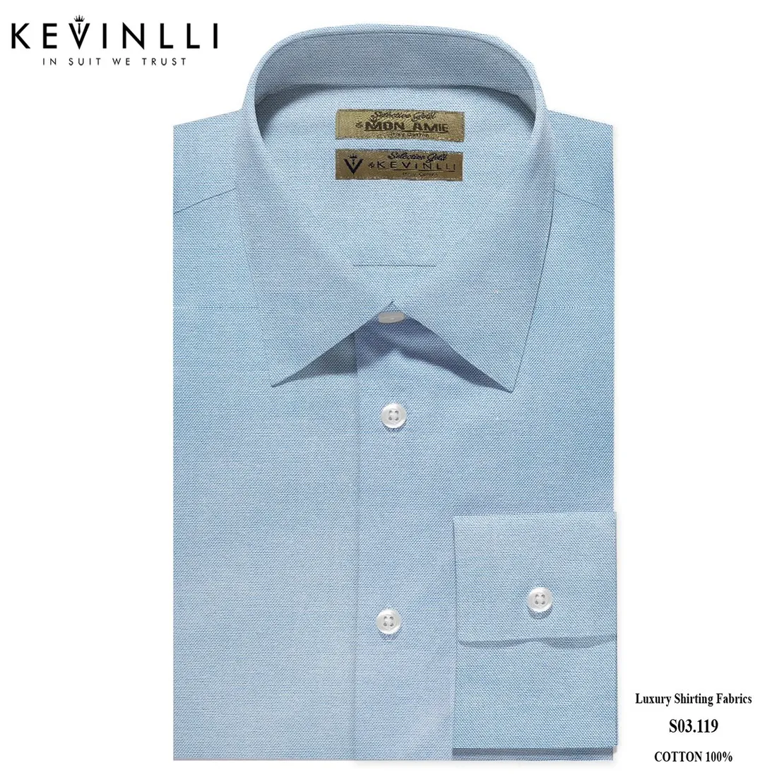 Sơ mi nam S03 · 100% cotton — 1/1