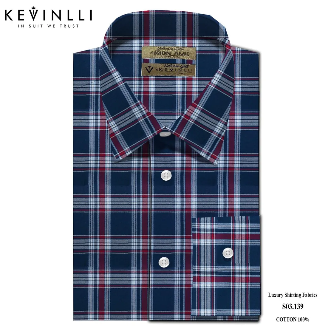 Sơ mi nam S03 · 100% cotton — 1/1