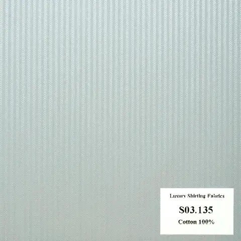 Vải May Đồng Phục Áo Sơ Mi Công Sở Màu Xanh Biển Nhạt Sọc Dọc S03.135