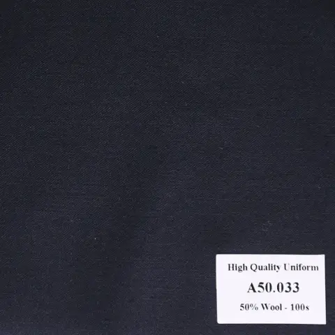 Vải May Đồng Phục Áo Vest Công Sở Màu Xanh Đen A50.033