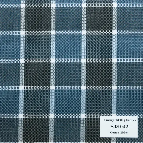 Vải sơ mi S03 · 100% cotton — S03.042