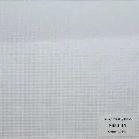 Vải sơ mi S03 · 100% cotton — S03.045