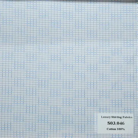 Vải sơ mi S03 · 100% cotton — S03.046