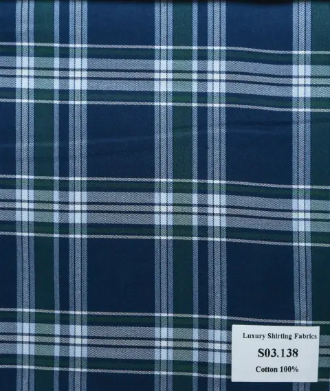 Vải sơ mi S03 · 100% cotton — S03.138