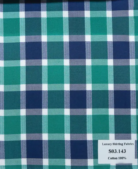 Vải sơ mi S03 · 100% cotton — S03.143