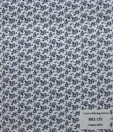 Vải sơ mi S03 · 100% cotton — S03.151