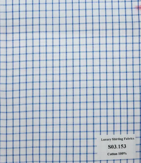 Vải sơ mi S03 · 100% cotton — S03.153