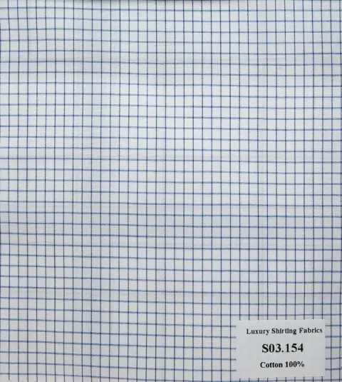 Vải sơ mi S03 · 100% cotton — S03.154