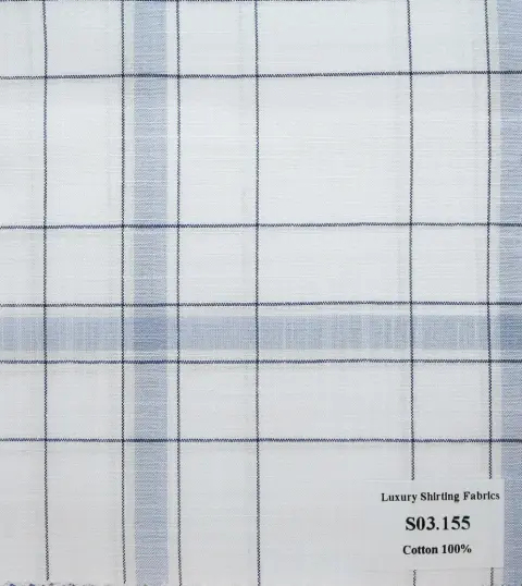 Vải sơ mi S03 · 100% cotton — S03.155
