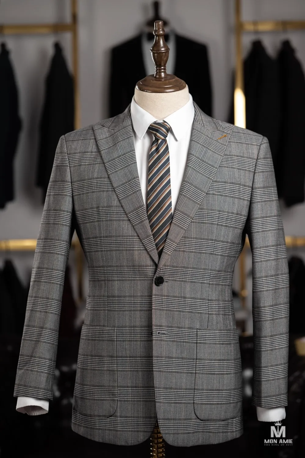 Suit kẻ caro nam — 1/5