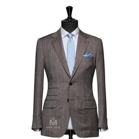 Vest đồng phục caro nâu · 16