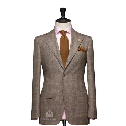Vest đồng phục caro nâu · 18