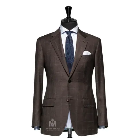 Vest đồng phục caro nâu — 624827
