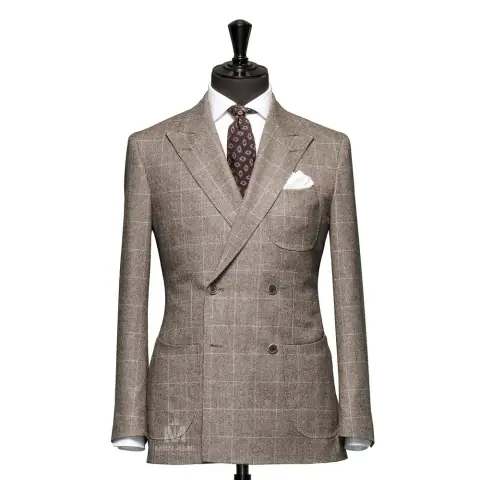 Vest đồng phục caro nâu — 624840