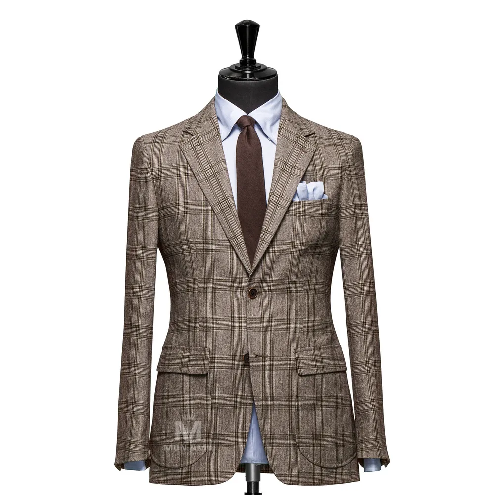 Vest đồng phục caro nâu — 1/3