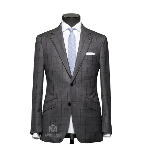Vest đồng phục caro xám · 01