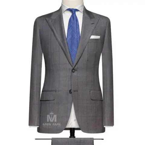 Vest đồng phục caro xám · 09
