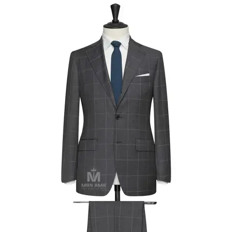 Vest đồng phục caro xám · 24
