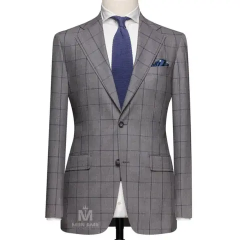 Vest đồng phục caro xám · 34