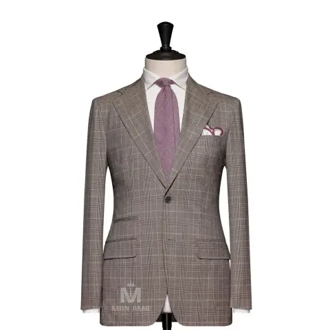 Vest đồng phục caro xám — 59506-2