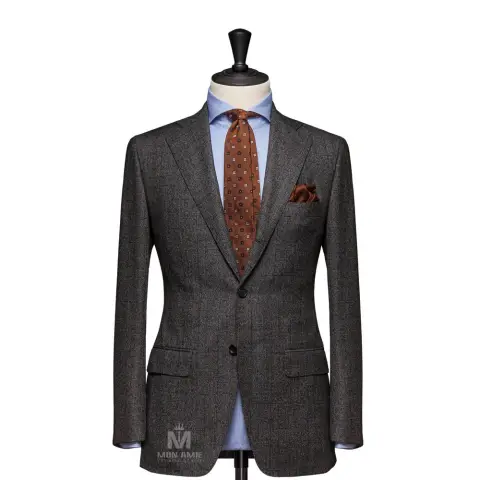 Vest đồng phục caro xám — 71112-03