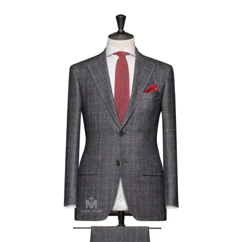 Vest đồng phục caro xám — 71113-02