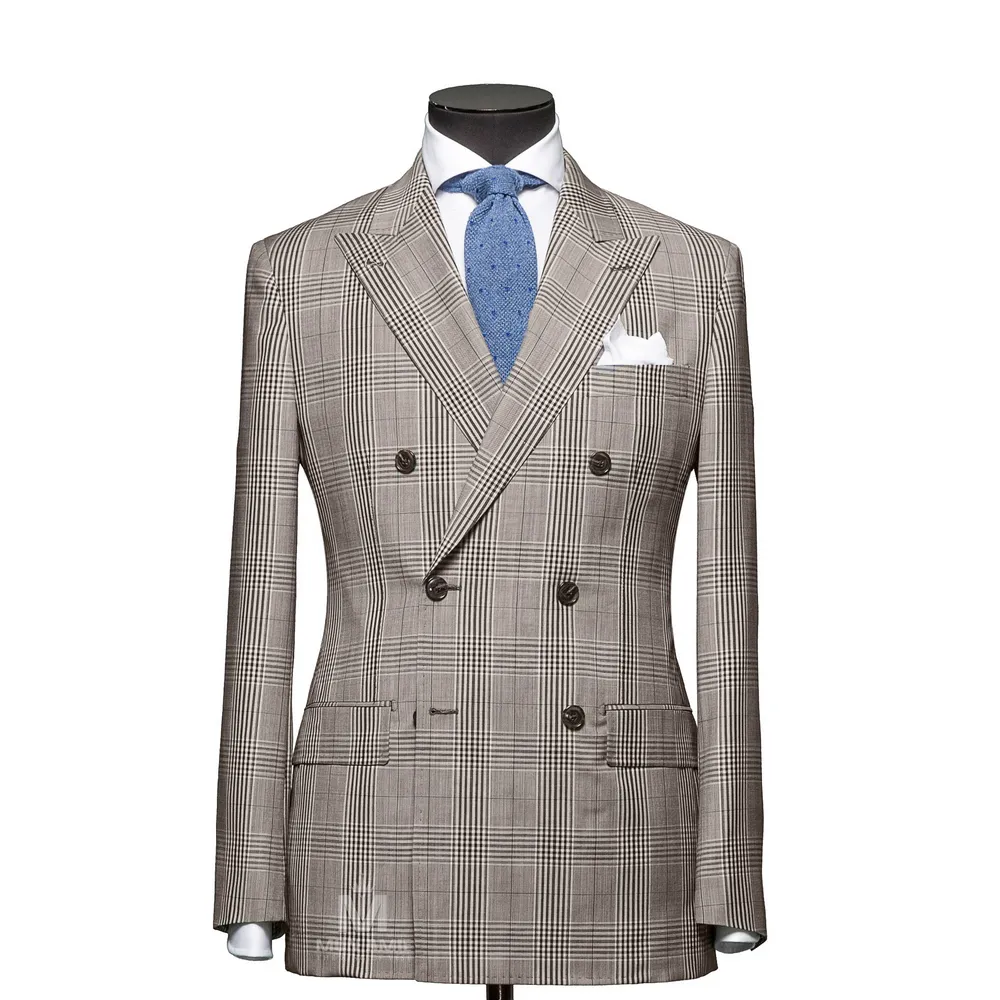Vest đồng phục caro xám — 1/3