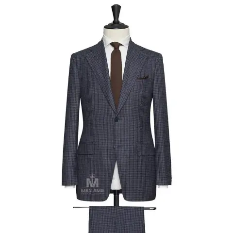 Vest đồng phục caro xám — 789037
