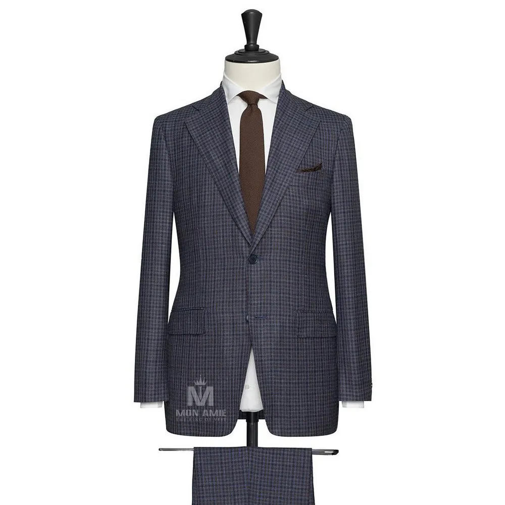 Vest đồng phục caro xám — 1/2