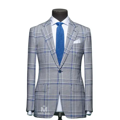 Vest đồng phục caro xám — SCABAL-703781