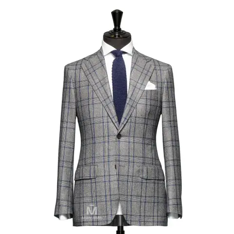 Vest đồng phục caro xám — SCABAL-703786