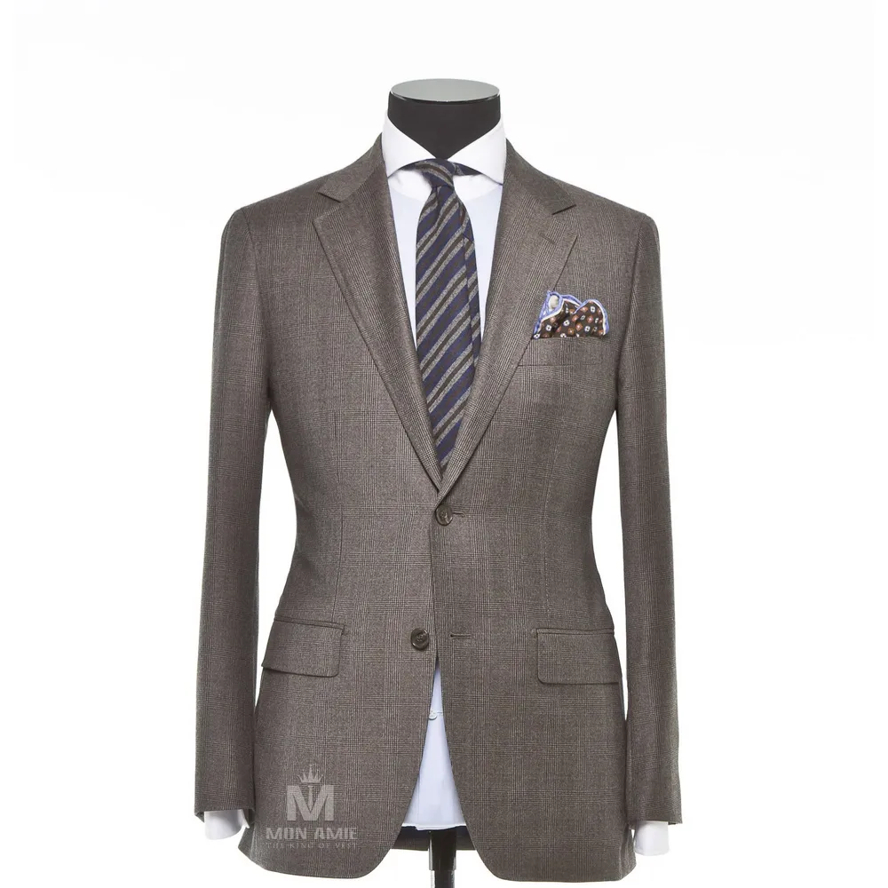 Vest đồng phục caro xám — 1/3