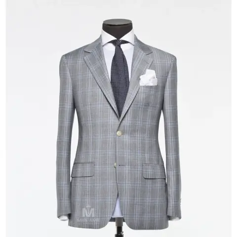 Vest đồng phục caro xám — SCABAL-703790