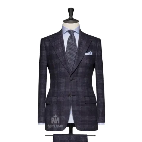 Vest đồng phục caro xám — SCABAL-704132