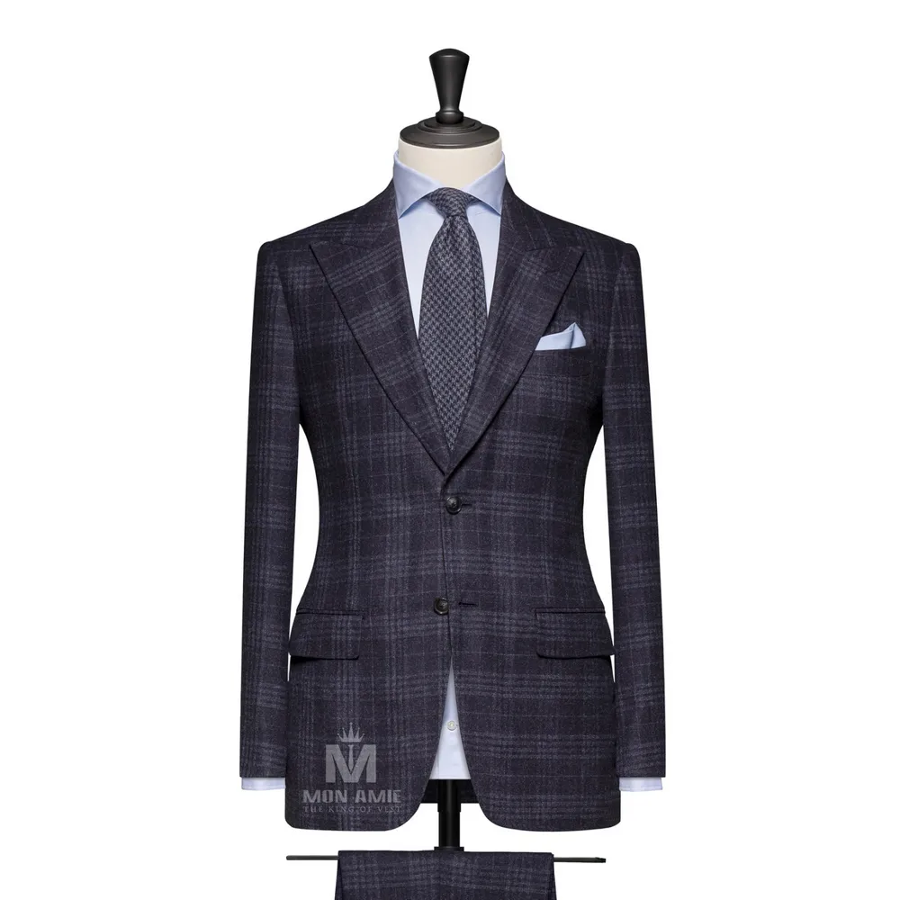 Vest đồng phục caro xám — 1/2