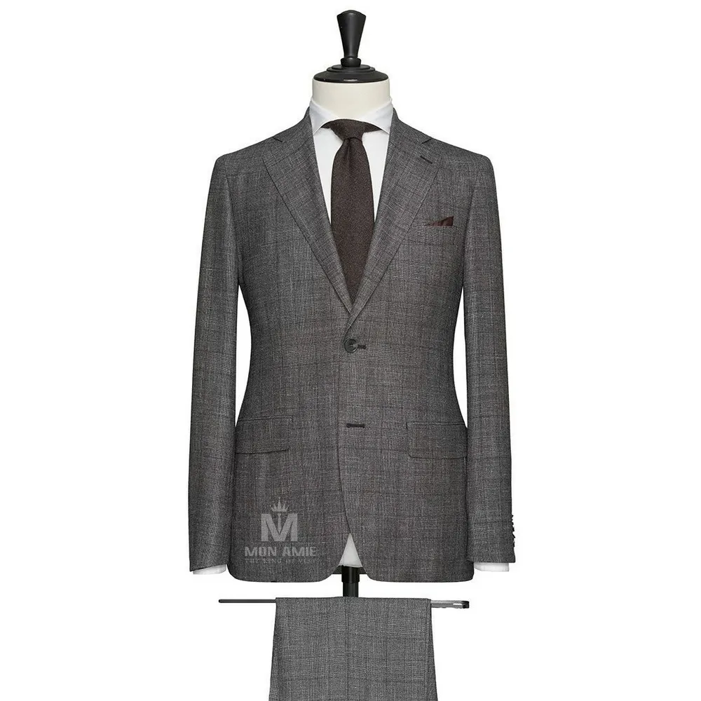 Vest đồng phục caro xám — 1/2