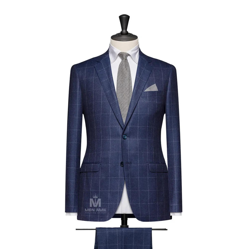 Vest đồng phục caro xanh — 1/2