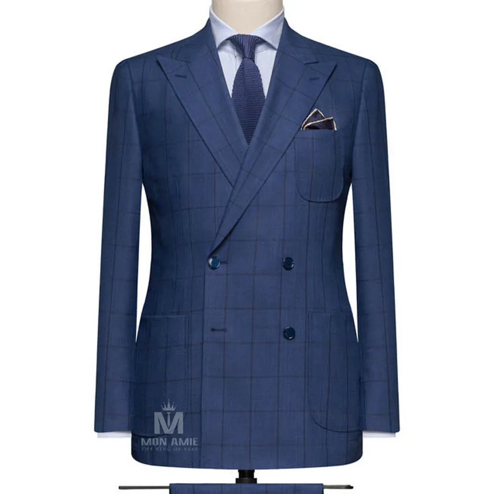 Vest đồng phục caro xanh — 1/3