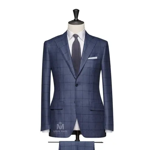 Vest đồng phục caro xanh — 59517-1