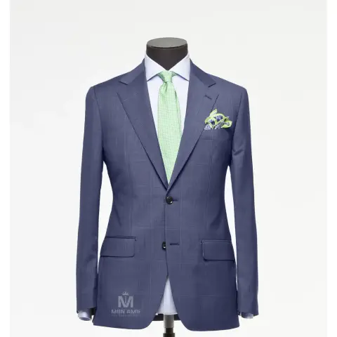 Vest đồng phục caro xanh — 624786