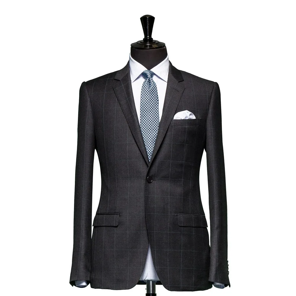 Vest đồng phục caro xanh — 1/3